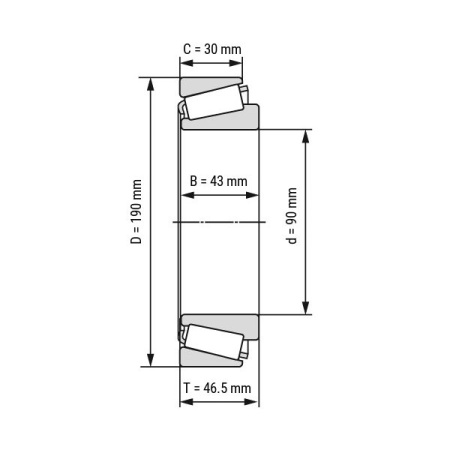 Timken_31318DF (31318DF-90KA2)_drawing