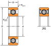 Timken_6305_2RS_drawing