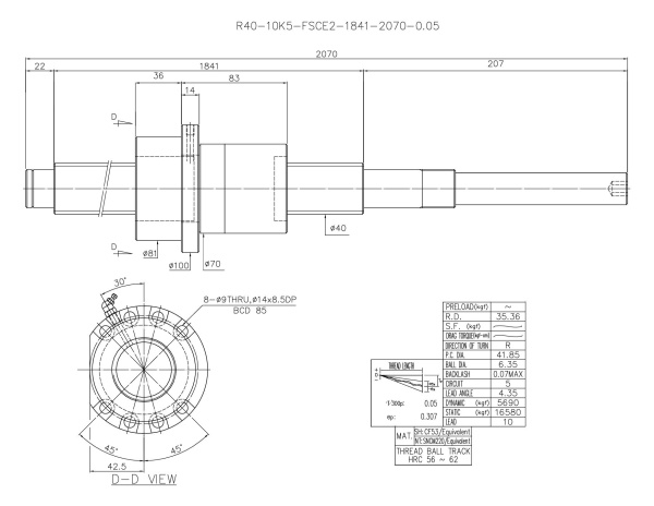 R40-10K5-FSCE2-1841-2070-0.05_HIWIN_drawing