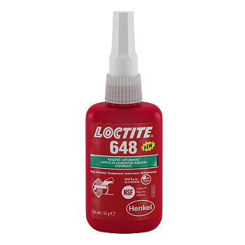 Вал-втулочный фиксатор высокотемпературный Loctite 648, 50 мл