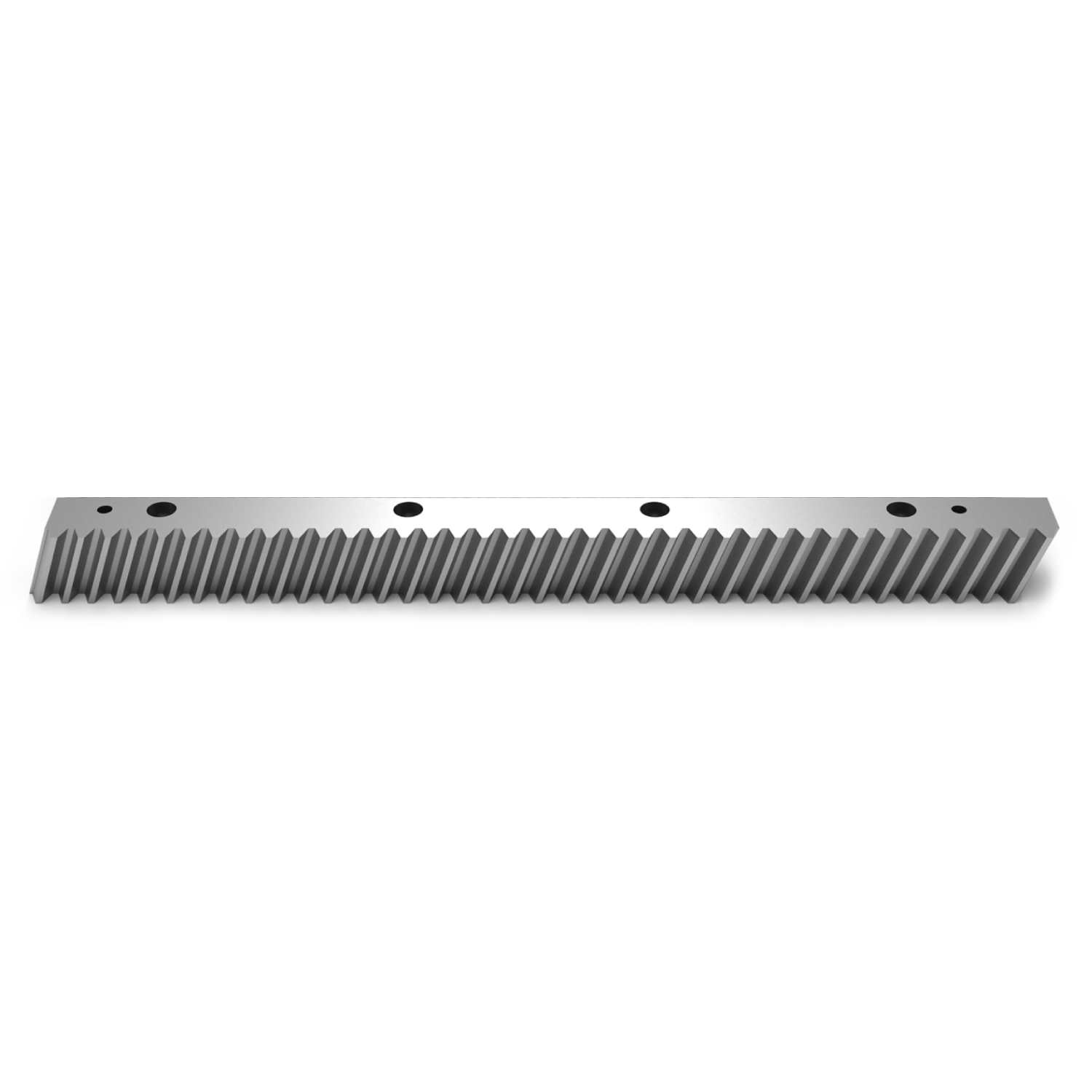 Rack - helical teeth - mounting holes